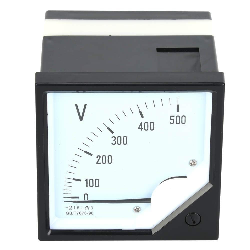Analoges Voltmeter AC 0-500 V, quadratisches Spannungsmessgerät Volt-Spannungsanzeige für elektronische Steuergeräte