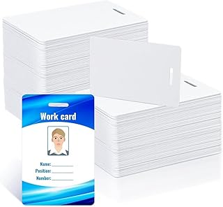 CosyCaya Cards with Slot Punch,Standard CR80 30Mil Printable