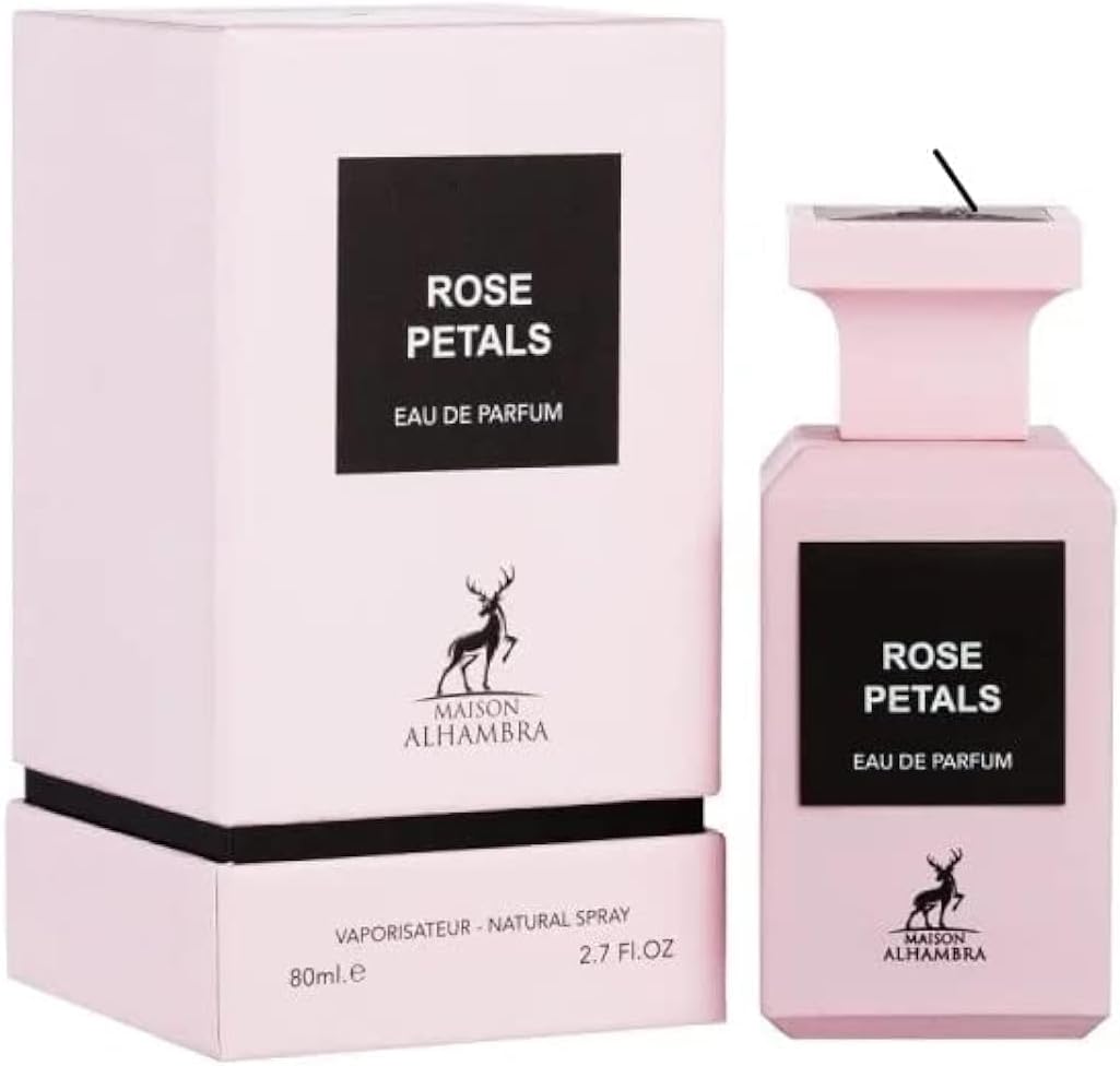 Rose Petals 80ml Eau De Parfum Fragrance for Men and Women by Maison Alhambra
