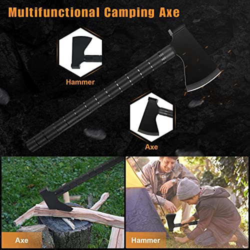 iunio Survival Shovel Axe Kit Camping Shovel Axe OffRoading Multitool
