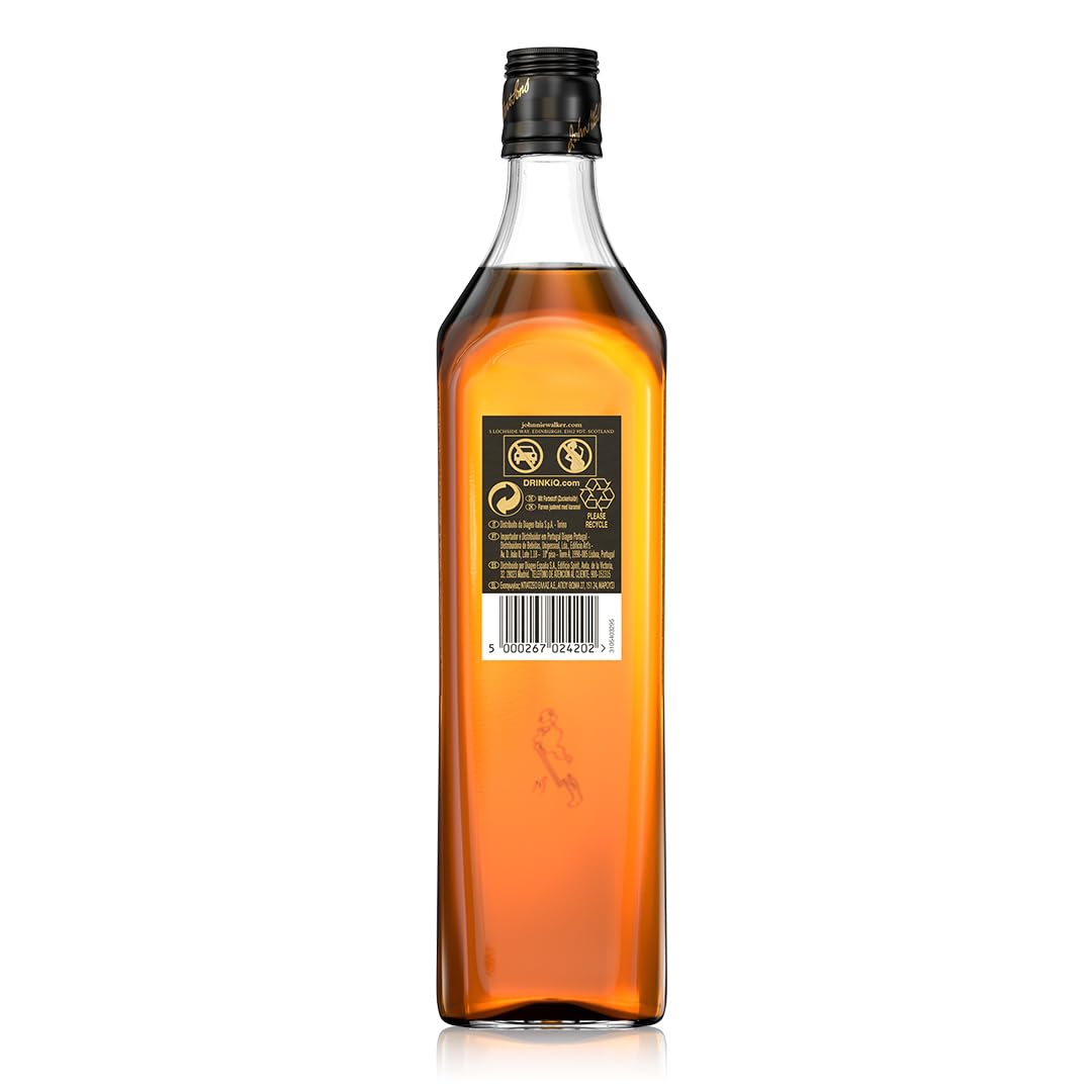 Johnnie Walker Black label, Whisky escocés blended 12 años, 700 ml — view 2