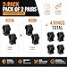 360 Tactical- Pack of Two Scope Rings for 22 Cal/Air Rifle Medium Profile 3/8 Dovetail Mount 1