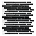 LONGKING 10-Sheet Self-Adhesive Peel and Stick Backsplash for Kitchen, Vinyl Decorative Tiles (Black)