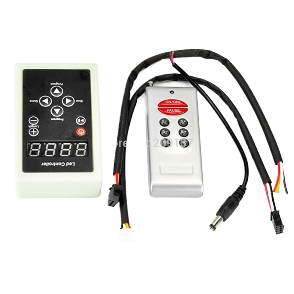 Bande lumineuse LED RGB à effets dynamiques programmables 6803 avec télécommande - 2