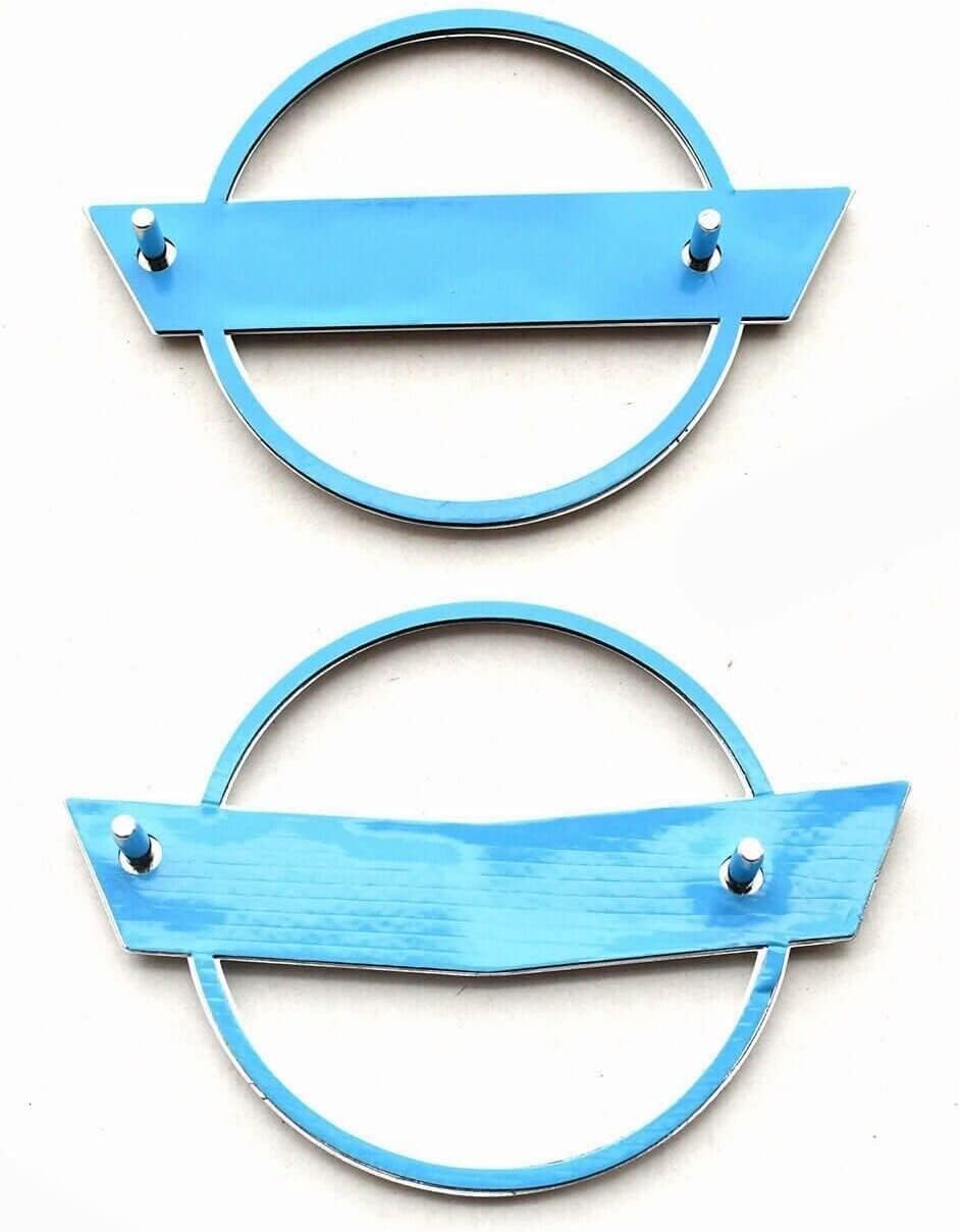 C4 Corvette Front Nose Emblem Plus Gas Fuel Lid Emblem 3D Badge Nameplate Cross Flag Restoration Both Front and Rear Emblems Fits for 91 Through 96 Corvettes (Black)