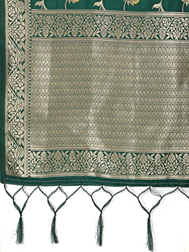 Image of DEVANGI Women's Floral Silk Blend Dupatta