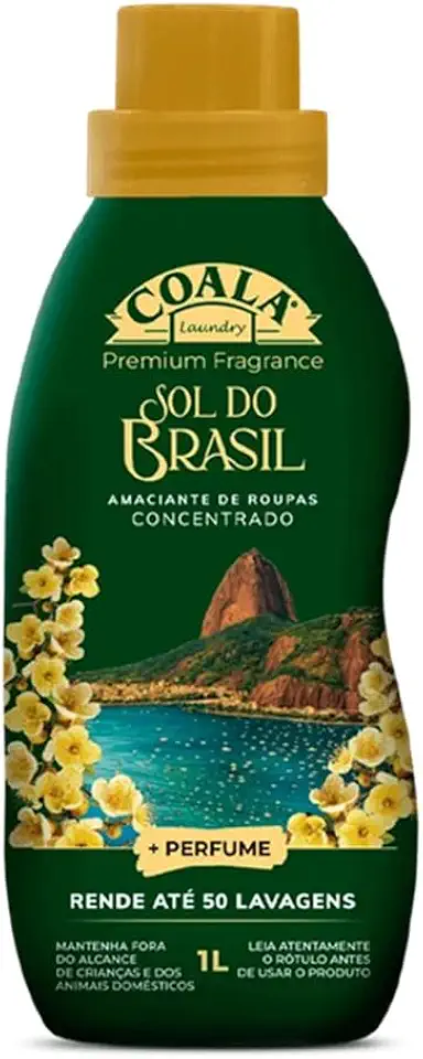 Coala Laundry Amaciante de Roupas Concentrado 1 Litro Sol do Brasil