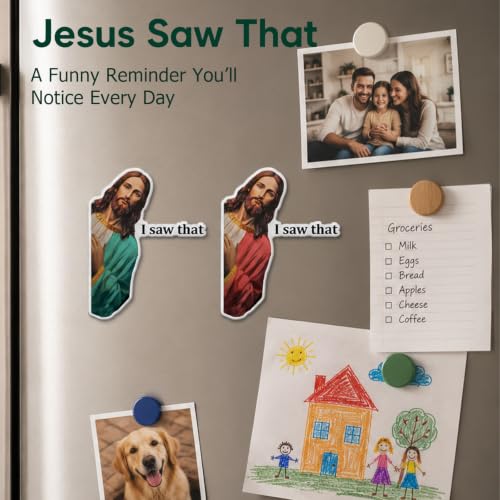 Imanes divertidos de Jesús 3.5 pulg 2 unidades miniatura 7