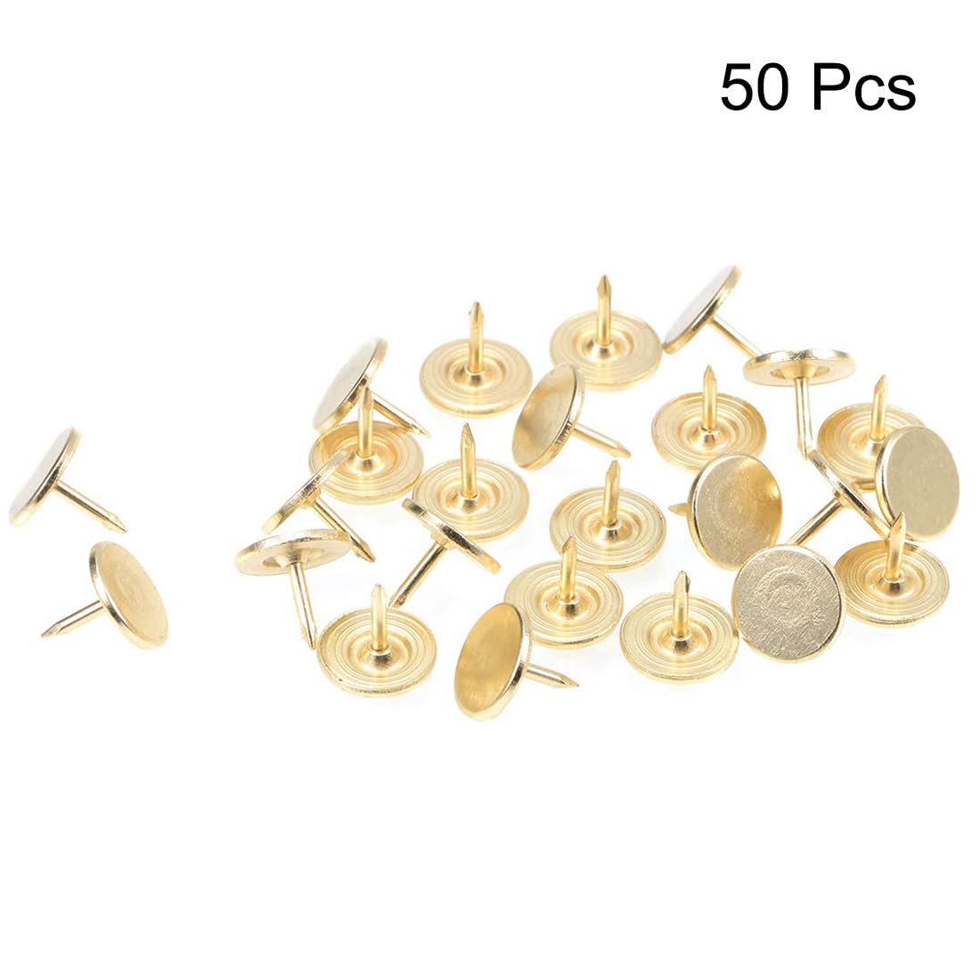 TA-VIGOR 50Pcs Heavy Duty Flat Head Push Pins, Decorative Thumb Tacks for Wall Furniture Cork Board & Bulletin Board - Image 3