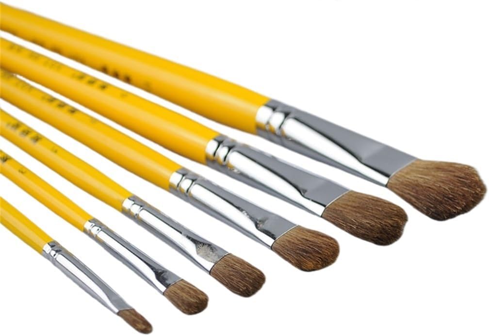 ZUIAI ウォーターチョーク 水彩画筆 アクリル油絵筆 単数 偶数