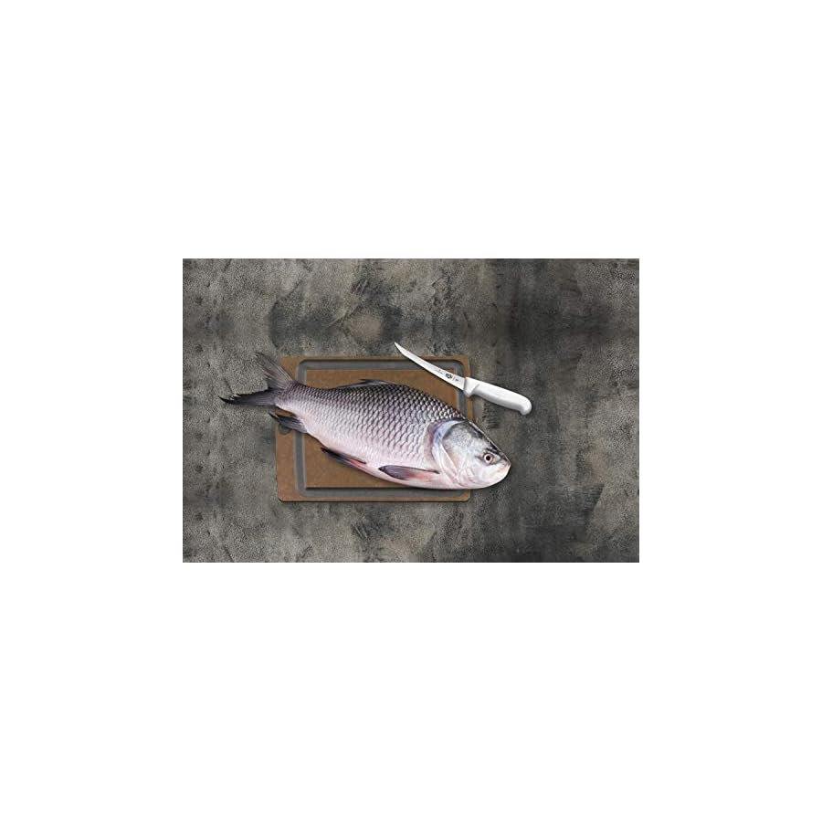 Victorinox Cutlery 6-Inch Semi-Stiff Boning Knife, Curved Blade, White Fibrox Handle