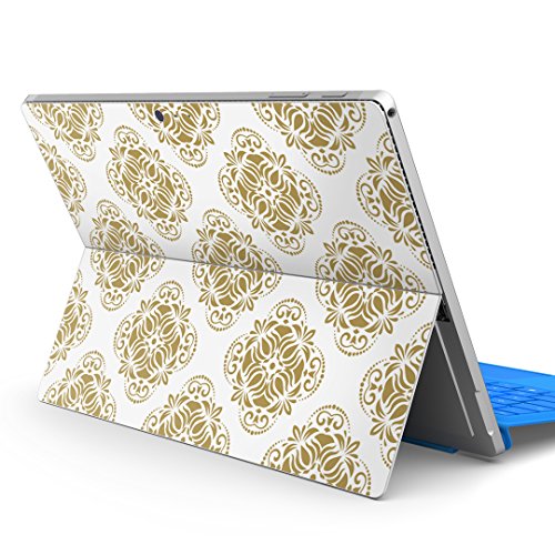 igsticker Surface pro7 (2019) pro6 pro2017 pro4 専用 スキンシール サーフェス ノートブック ノートパソコン カバー ケース フィルム ステッカー アクセサリー 保護 012177 ダマスク柄 北欧 柄