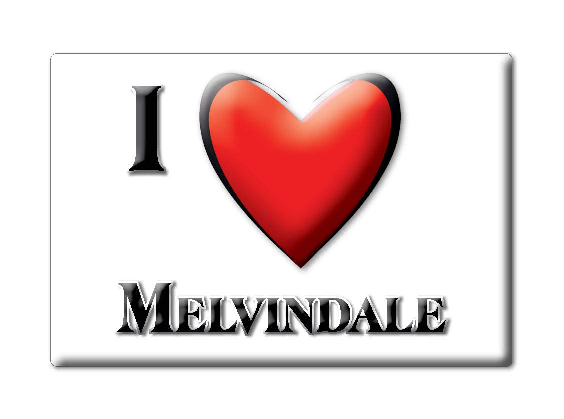 MELVINDALE FRIDGE MAGNET MICHIGAN (MI) MAGNETS USA SOUVENIR I LOVE GIFT (Var. NORMAL)