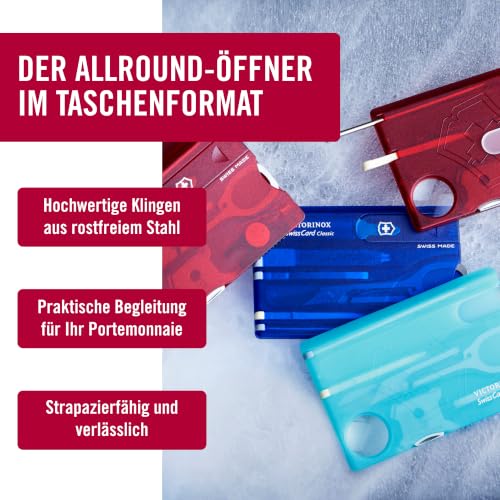 Victorinox Swiss Card Lite Multitool, Blau, 13 Funktionen, Taschenlampe – Ansicht 5
