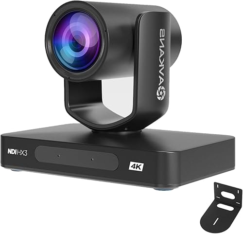 Miniatura 9 de AVKANS Cámara PTZ NDI 4K, cámara PTZ HDMI SDI con seguimiento automático AI y transmisión en vivo IP para eventos de adoración de la iglesia, Cámara