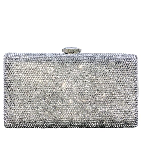 Boutique De FGG Élégant Sac de Soirée avec Cristaux pour Femmes Sacs de Soirée Formelle avec...