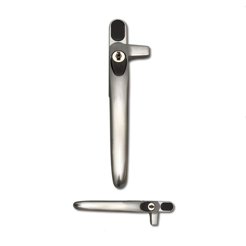 Truly Pvc Supplies Satin Chrome Left Handed Cockspur Virage Window Handle With 9Mm Backset By Securistyle Cb09scl
