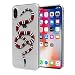 iPhone X Red Snake Case: Luxury Transparent Durable Designer Womens Protective TPU Cover / Bumper / Skin / Cushion with Vivid Print Technology (fits 5.8" iPhone X only)
