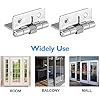Luomorgo 4 Pcs Spring Loaded Hinges for Cabinets, 1.5 Inch Length Stainless Steel Spring Hinges Self Closing
