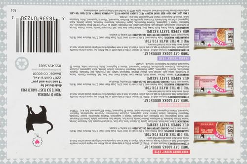 Image of I AND LOVE AND YOU Naked Essentials Canned Wet Cat Food - Variety Pack: Beef Recipe, Salmon+Chicken Recipe, Turkey Recipe, 3-Ounce Cans, Variety-Pack Pate; Beef, Salmon, Turkey (Pack of 48)