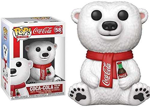 Funko Pop! Ad Icons: Coca Cola Polar Bear-Cola - Polar Bear #58 - Coca-Cola - Figura de Vinilo Coleccionable - Idea de Regalo- Mercancia Oficial - Juguetes para Niños y Adultos