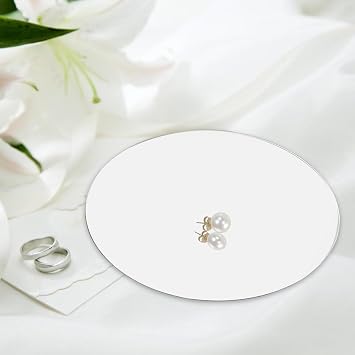 7.08 Inch Round Acrylic Mirror Board Photography Prop Reflective Display Mirror for Jewelry Watches Electronics Photo Studio Supplies
