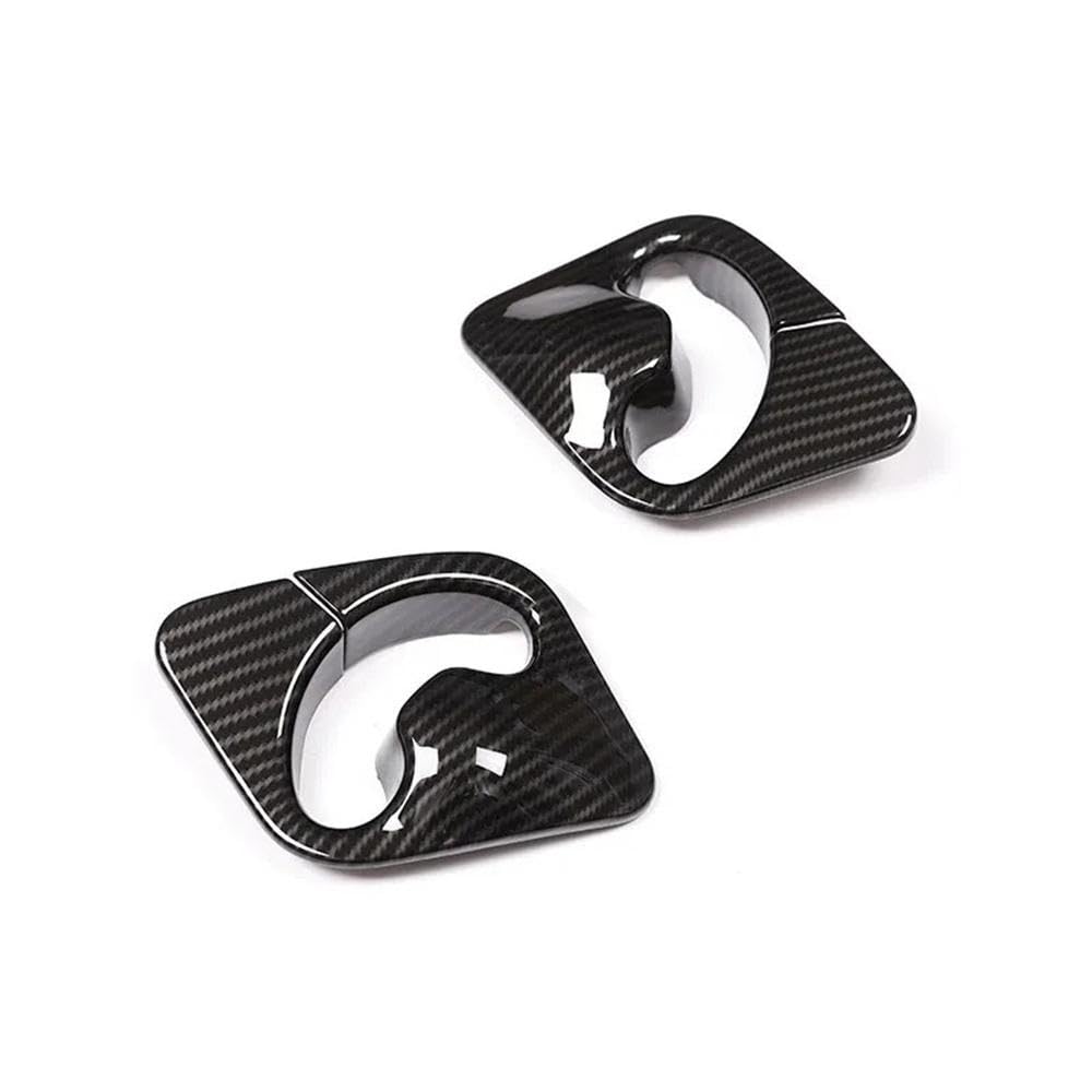 2 Pegatinas Para El Cinturón De Seguridad Del Asiento Delantero Del Coche, Con Textura De Fibra De Carbono ABS, Para BMW X5, X6, F15, F16 (2014-2018) Autopartes
