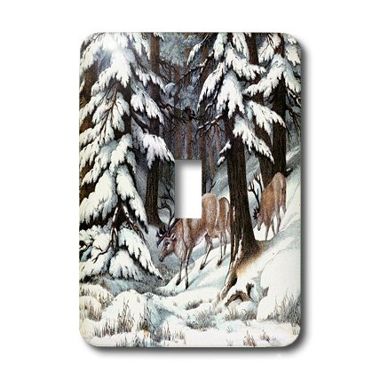 Interruptor de reno 3dRose para decorar salones en invierno