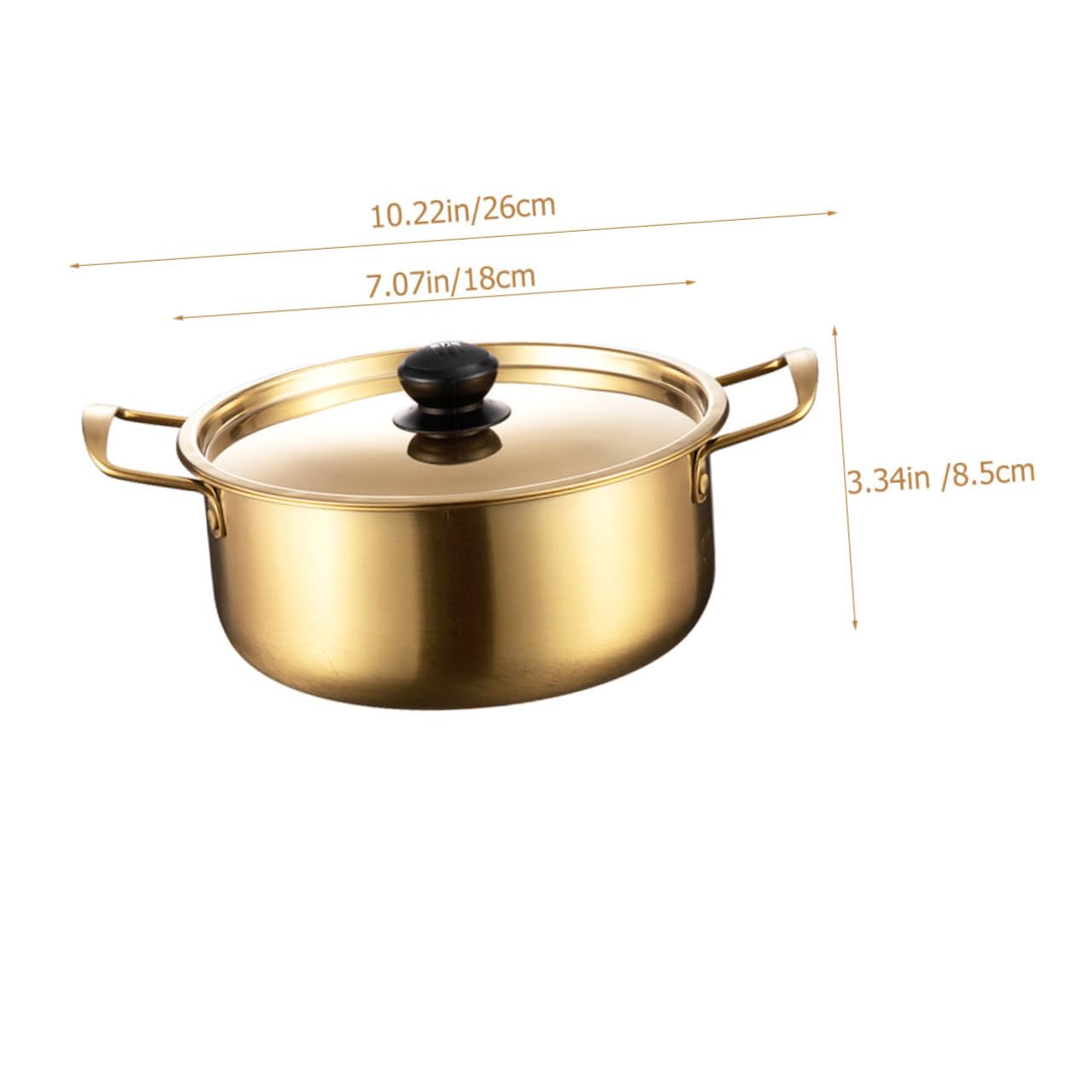 NAMOARLY Large Cooking Pot Strainer Lid Instant Noodle Pot for Indoor/outdoor Use