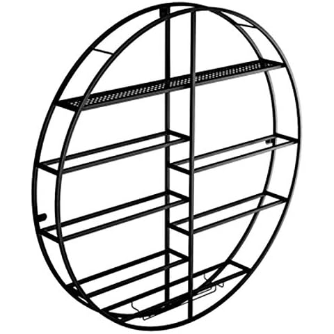 JMYSD Wand Weinregal Flaschenhalter, Eisen Weinregal Runde Lagerregale Cover