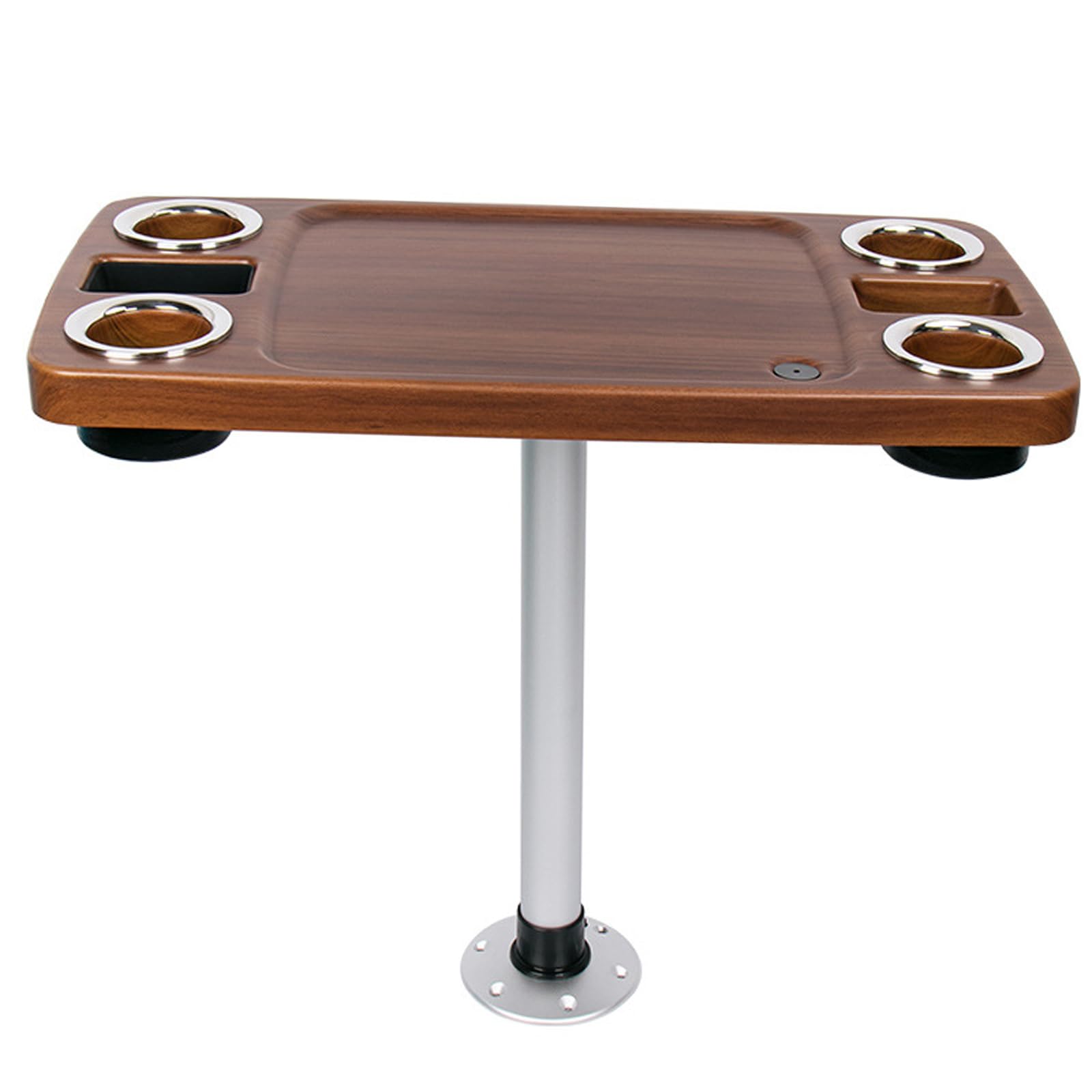 Wo Lai Gou Yacht Coffee Table With Rotatable & Removable Legs, Rv Table, Anti- And Anti-aging Design With Drainage Hole, Height Adjustable For Yacht And Rv