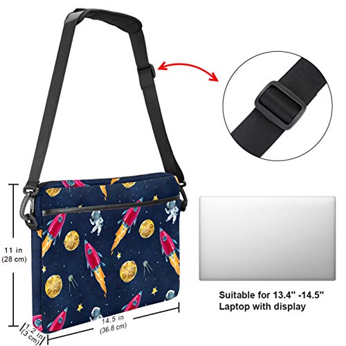 Outer Space Rockets bolso acolchado para proteger portátil de caídas 5