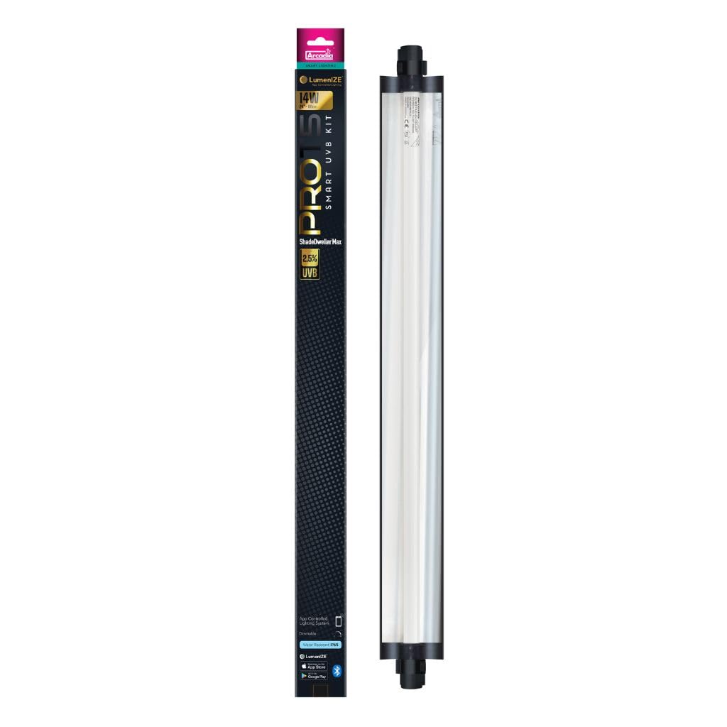 Arcadia LumenIZE Pro T5 SMART UVB Max Kit, ShadeDweller 2,5% UV-B, 14 Watt