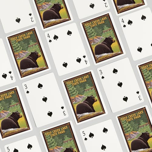 Lantern Press Deep Creek Lake, Baraja Poker 52 Naipes miniatura 4