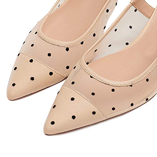 XYD Pointed Toe Slingbacks Sandals Low Kitten Heel Pumps Trendy Bows Shoes for Women3