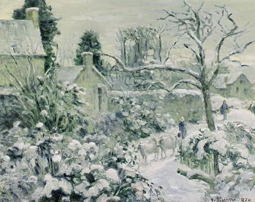 Tableaux Graffiti Art Mural haut de gamme, impression Pissarro effet de neige 60x90cm