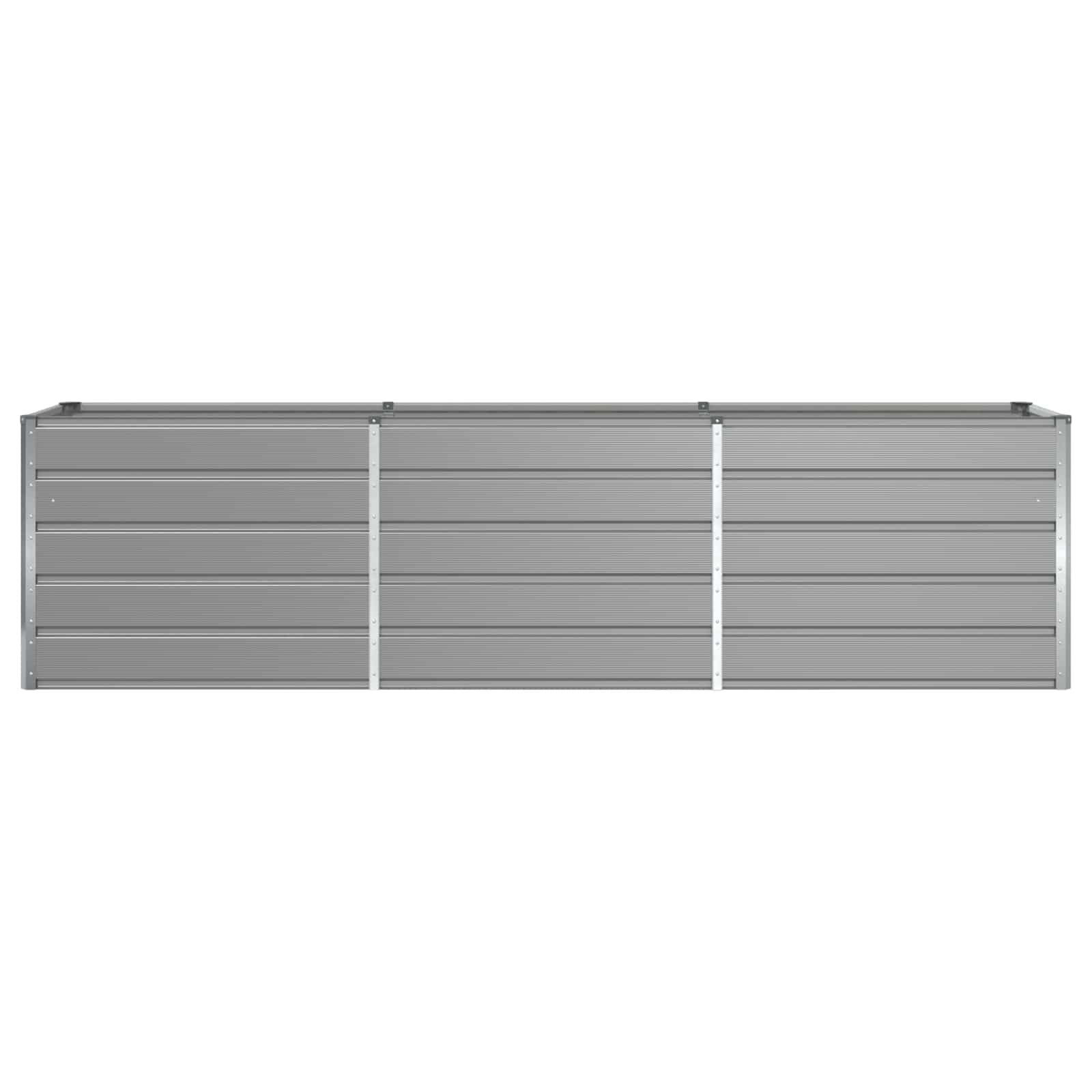 vidaXL Jardinera Gris Claro 290 x 50 x 75 cm Acero Galvanizado, Jardín y Terraza, Macetero Industrial, Contenedor de Metal, Decoración Exterior, Esenciales Urbanos