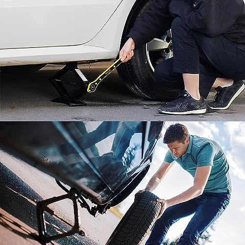 RANUR Car Jack Wrench Effortlessly Lift and Repair with LaborSaving
