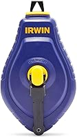 IRWIN Strait-Line SpeedLine Reel - 100 ft Abrasion-Resistant Chalk Line, Quick Retract, Durable for Pros