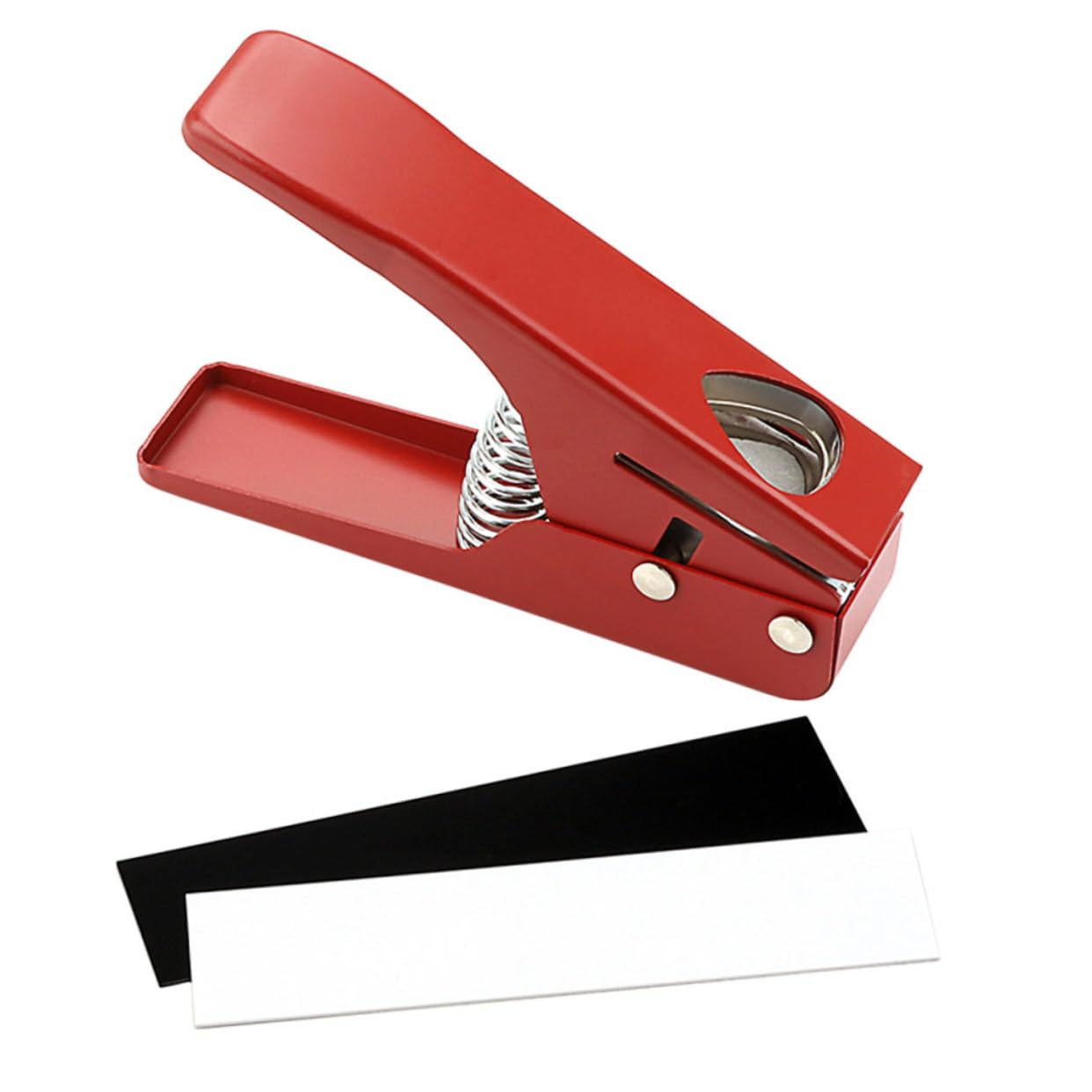 Toyvian Punzone per Plettri in Metallo Resistente e Durevole per Chitarra Taglierino Professionale Rosso per Musicisti e Appassionati di Chitarra
