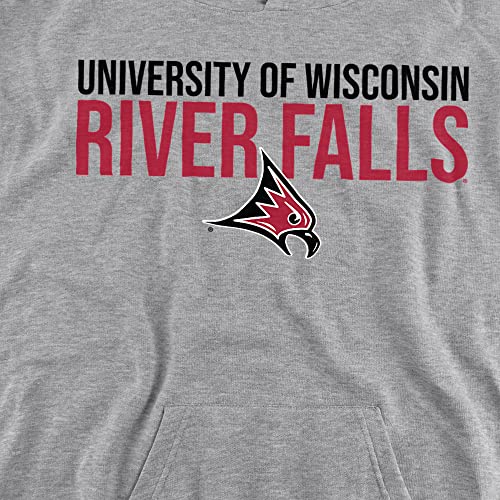 LOGOVISION University of Wisconsin-River Falls Official Stacked Youth Kids Boy/Girls Pull-Over Hoodie Sweatshirt2
