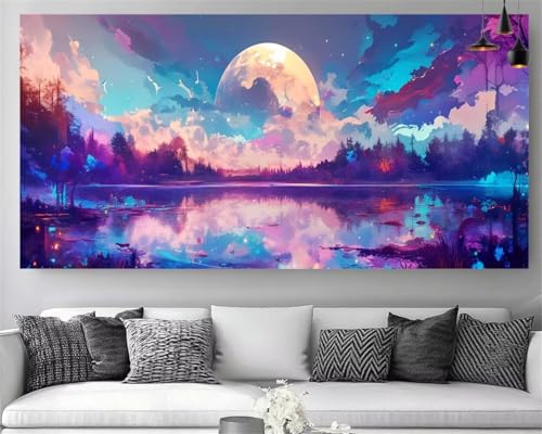 Tableau Peinture Numéro Adulte grand format à offrir pour un anniversaire créatif