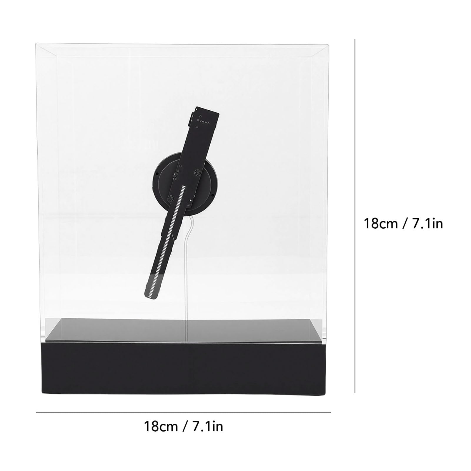 Proiettore Ologramma 3D da 18 Cm, Ventola per Display Pubblicitario Olografico WiFi con 80 LED Risoluzione 298x298, Editing Video Personalizzato con Controllo Software, per