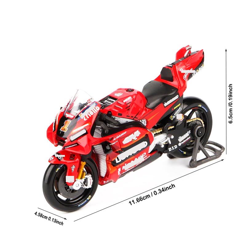 Modelo de Motocicleta de Carreras 1:18 HTLNUZD 2023 miniatura 4