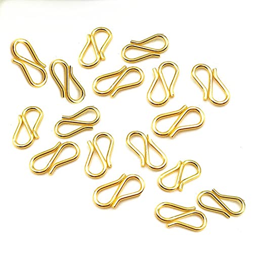 AN Sunshine Jewelry Making S-Hook Connectors Stainless Steel Hook S-Shaped Wire for Bracelet Necklace DIY Art Craft Finding Color : Golden Qty : 50 Pc