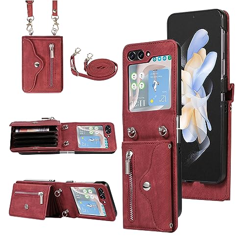 Coque Galaxy Z Flip 7 Asuwish rouge antichoc et élégante