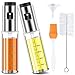 MAISITOO Spruzzatore Olio 100ML,Oil Sprayer Dispenser 2 Pezzi Dispenser Nebulizzatore Olio/Aceto Portatile, Bottiglia di Vetro Premium con Pennello e Imbutoin Vetro per BBQ, Insalata