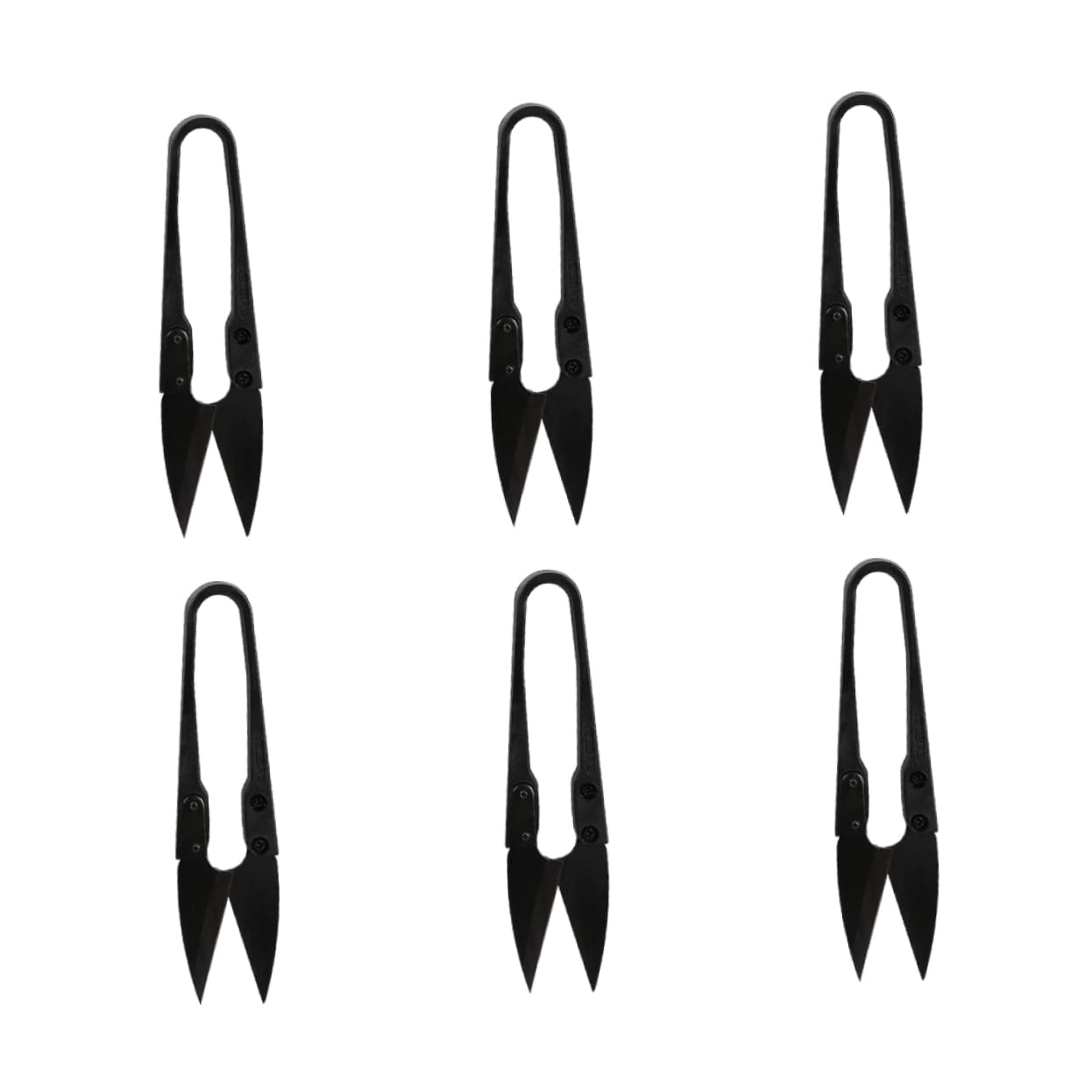 SHINEOFI 18piezas Tijeras De Coser Forma Útiles Cortadores De Bordado Para Manualidades y Suministros De Costura Casa Negro