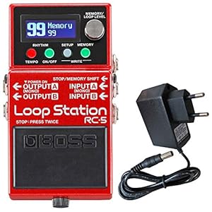 Boss RC-5 Looper pedaal effectapparaat + keepdrum 9V voeding