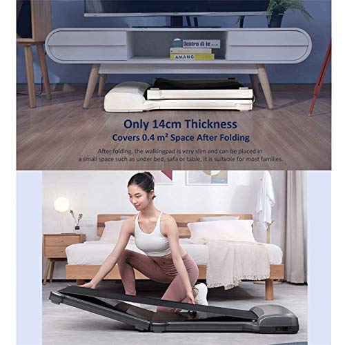 Treadmill Walking Pad Foldable Training Apparatus Smart Electric Walk Machine Aerobic Exercise Home Sport Fitness Equipment,White - Afbeelding 5